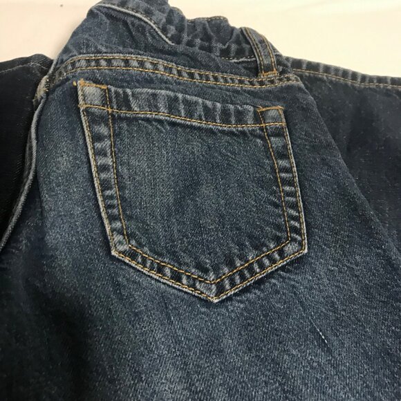 2 Pairs Size 7 Old Navy Boys Flex Fit Jeans Loose Bootcut & Straight Leg Dark - Picture 3 of 12